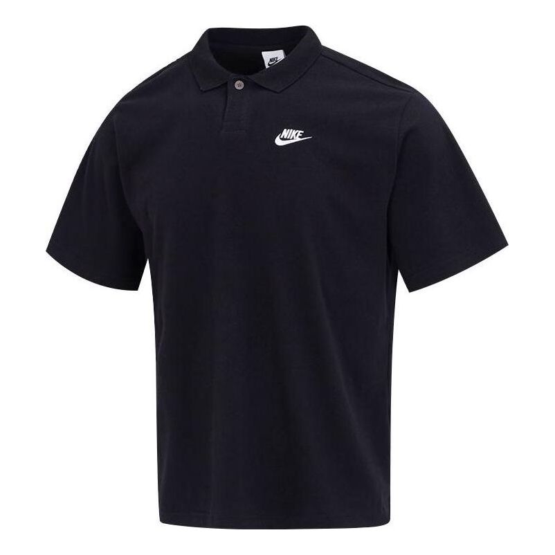 Polo tričko Nike Club Lapel T-Shirt Čierna | DX0618-010, 0