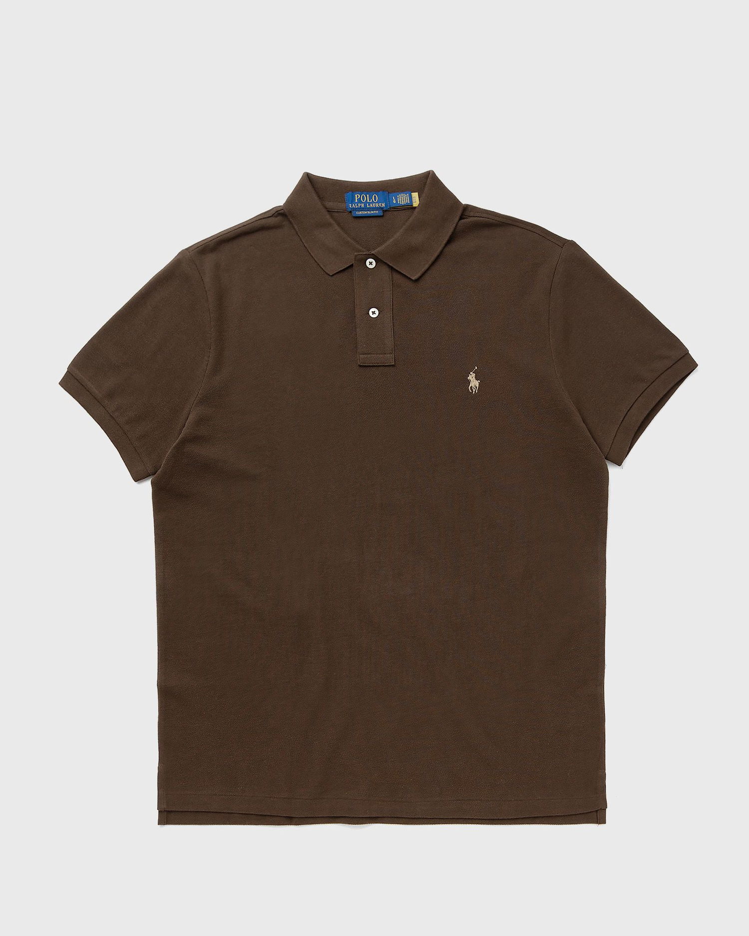Polo tričko Polo by Ralph Lauren Polo Ralph Lauren Custom Slim Fit Polo Shirt Hnedá | 710680784449, 0
