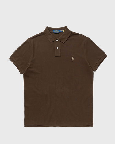 Polo tričko Polo by Ralph Lauren Polo Ralph Lauren Custom Slim Fit Polo Shirt Hnedá | 710680784449, 0