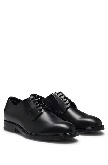 Oblečenie a doplnky BOSS Leather Derby Shoes Čierna | 50513353