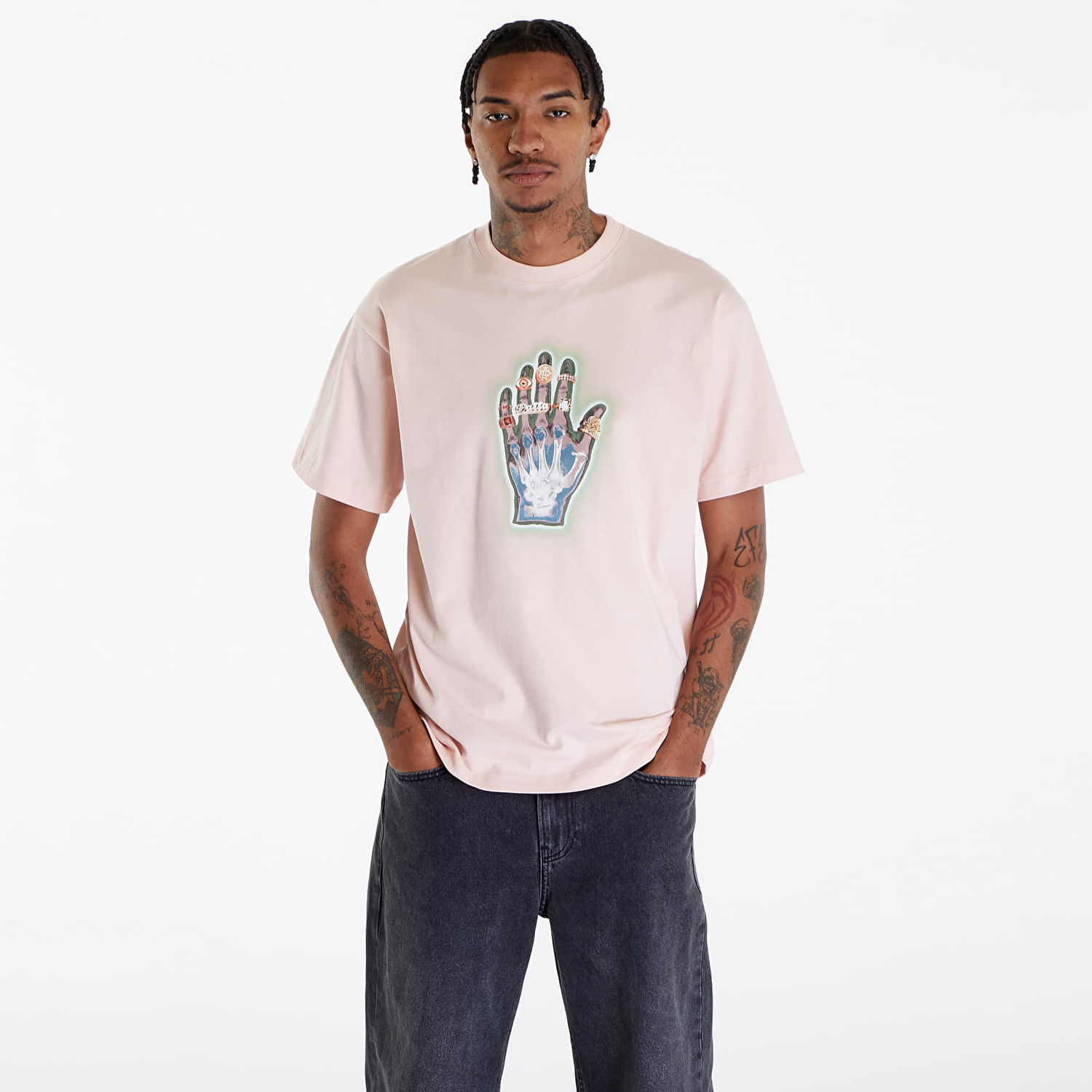 Tričko Patta Healing Hands T-Shirt UNISEX Ružová | POC-SS24-1000-290-0222-085, 0