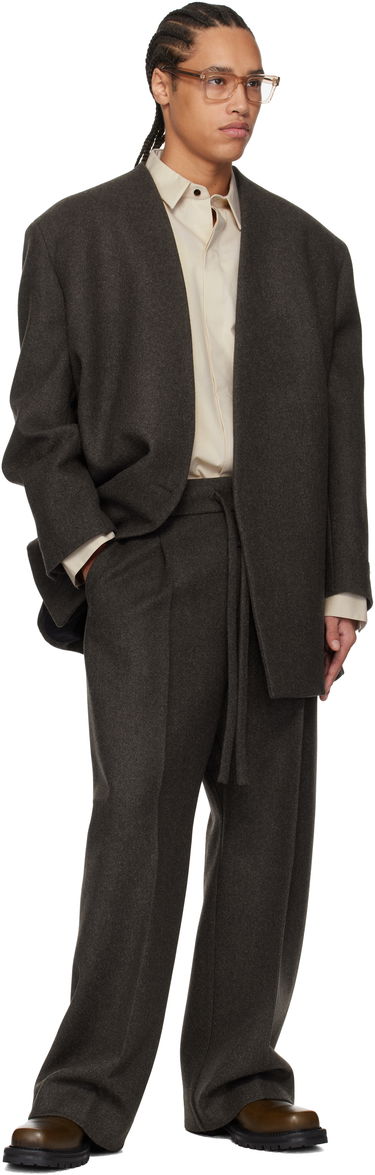 Nohavice Fear of God Fear of God Drawstring Wide Leg Trousers Šedá | FGE240-407HCT, 3