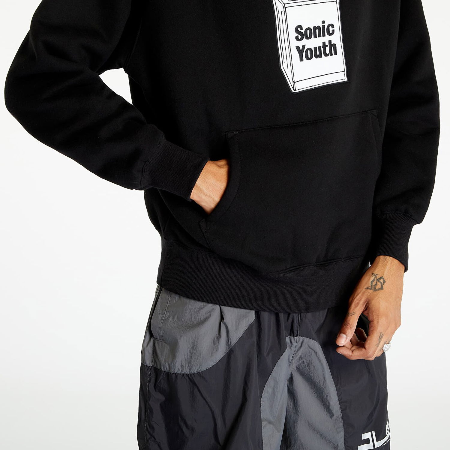 Mikina Pleasures x Sonic Youth Washing Machine Čierna | P23SY003 BLACK, 1