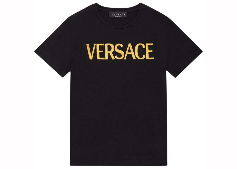 Tričko Versace Embroidered T-Shirt Black Čierna | 1011860-1A10523-2B150