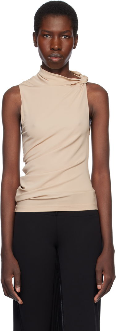 Tielko Courrèges Courrèges Draped Jersey Tank Top undefined | 125JDE120JS0145, 0