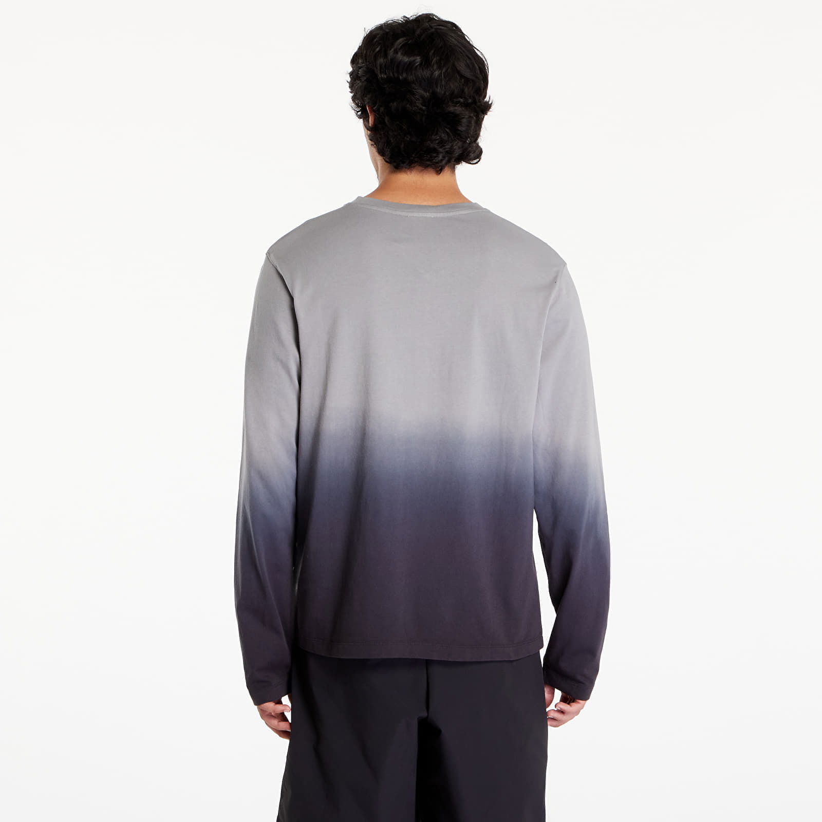 Gray Gradient Long Sleeve T-Shirt