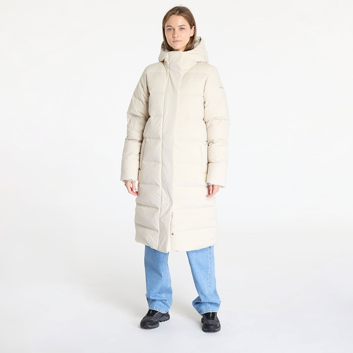 Prešívaná bunda Columbia Boundless Days Long Down Jacket Dark Stone Béžová | 2085144278, 0