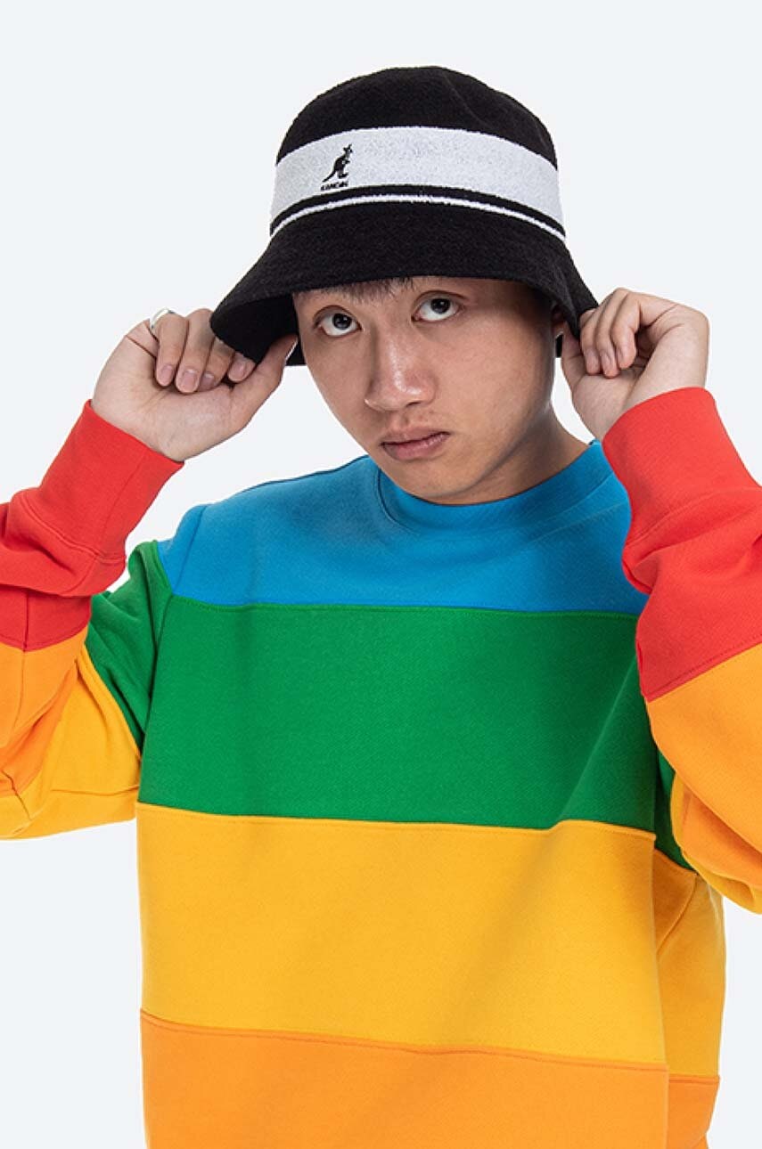 Klobúk Kangol Bermuda Bucket Hat with Striped Band Čierna | K3326ST.BLACK, 1