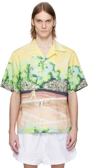 Košeľa Lacoste Lacoste Relaxed Fit Graphic Print Shirt Žltá | CH7469, 0