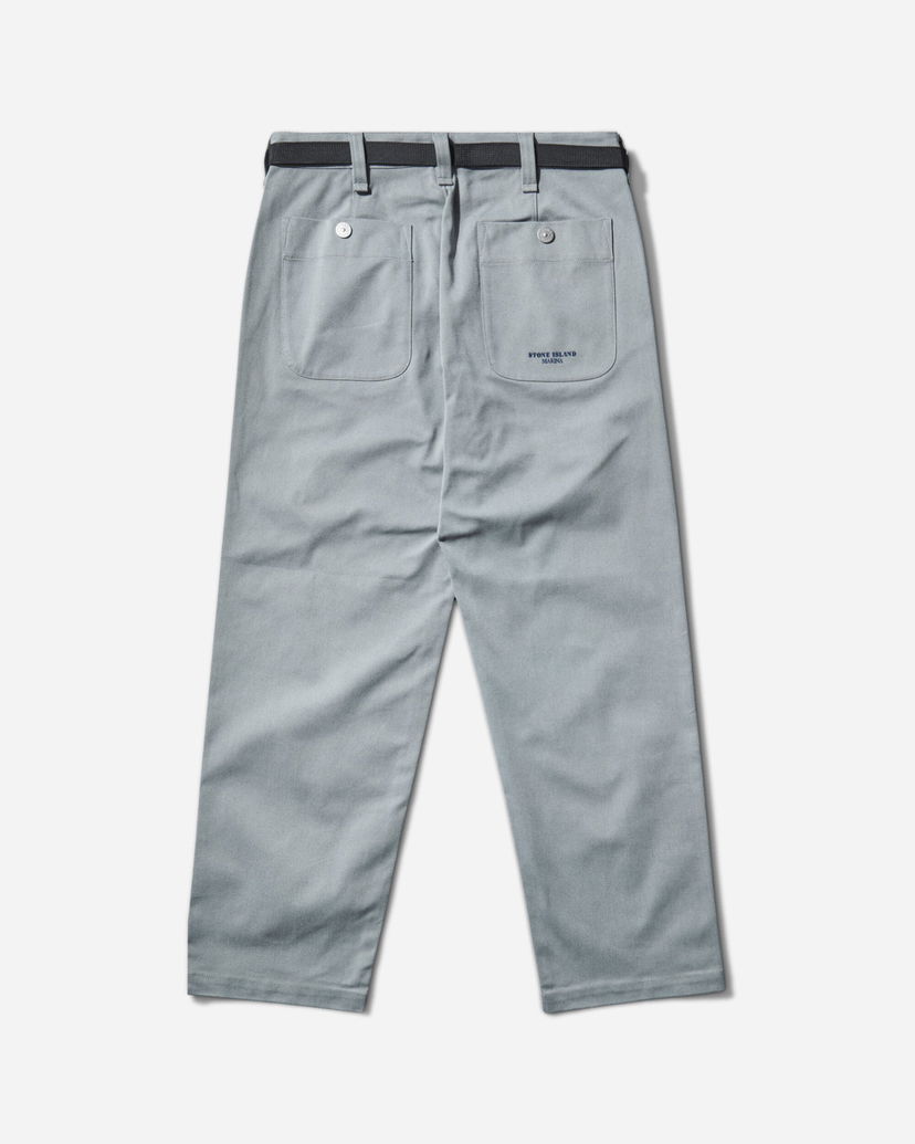 Nohavice Stone Island Marina Stretch Gabardine Pants Šedá | K2S15-3100015-S0X19 V0040