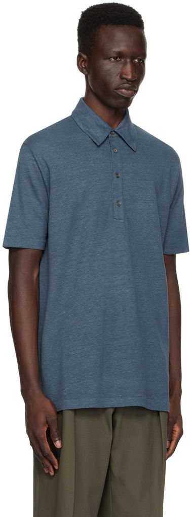 Polo tričko Paul Smith Paul Smith Spread Collar Polo Modrá | M1R-660X-M01764-47, 1