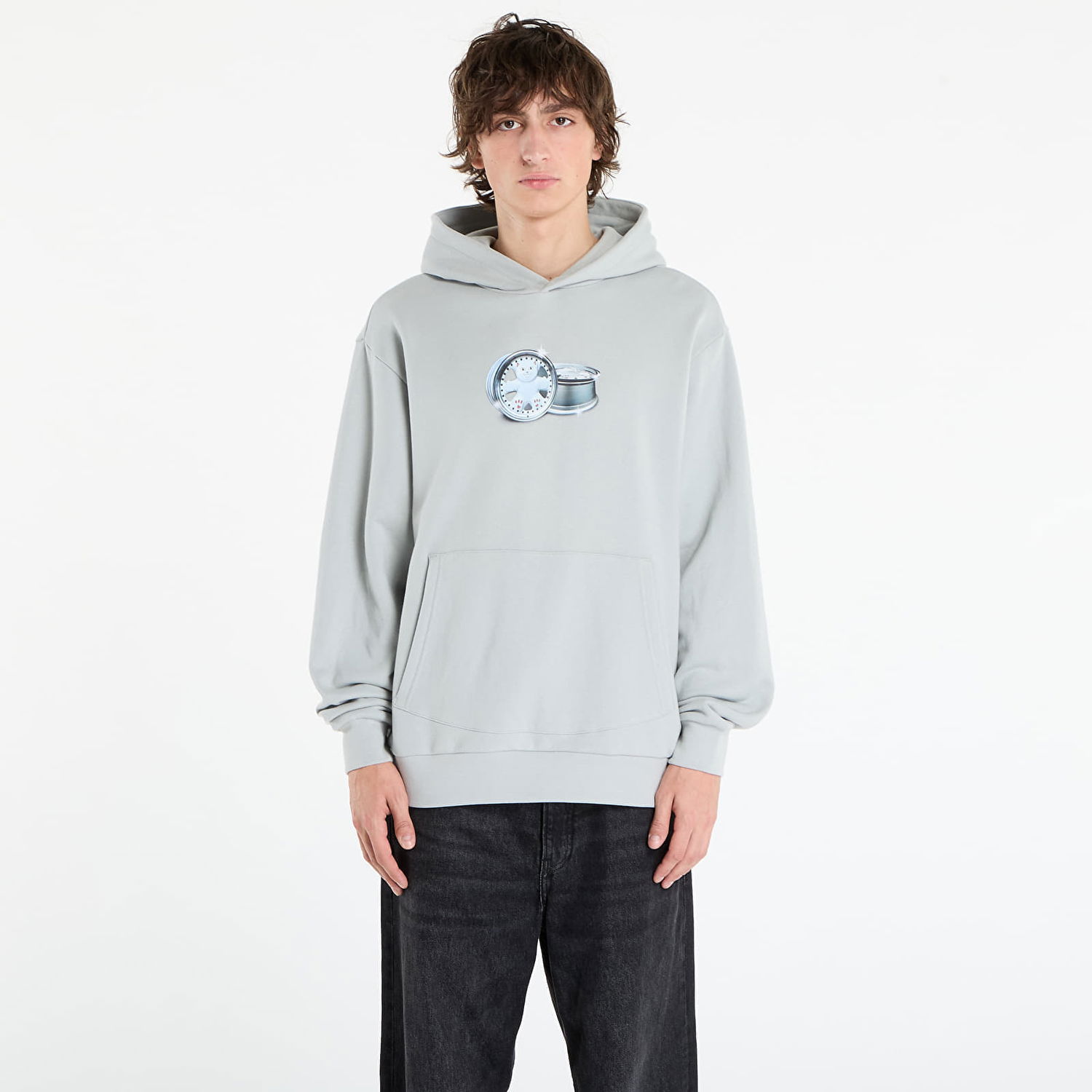 Mikina RIPNDIP RIPNDIP Nerm On Wheels Hoodie Šedá | RNDFALL25112, 0