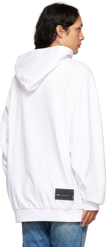 Mikina We11done We11done Print Hoodie Biela | WD-TH3-22-729-U-WH, 2