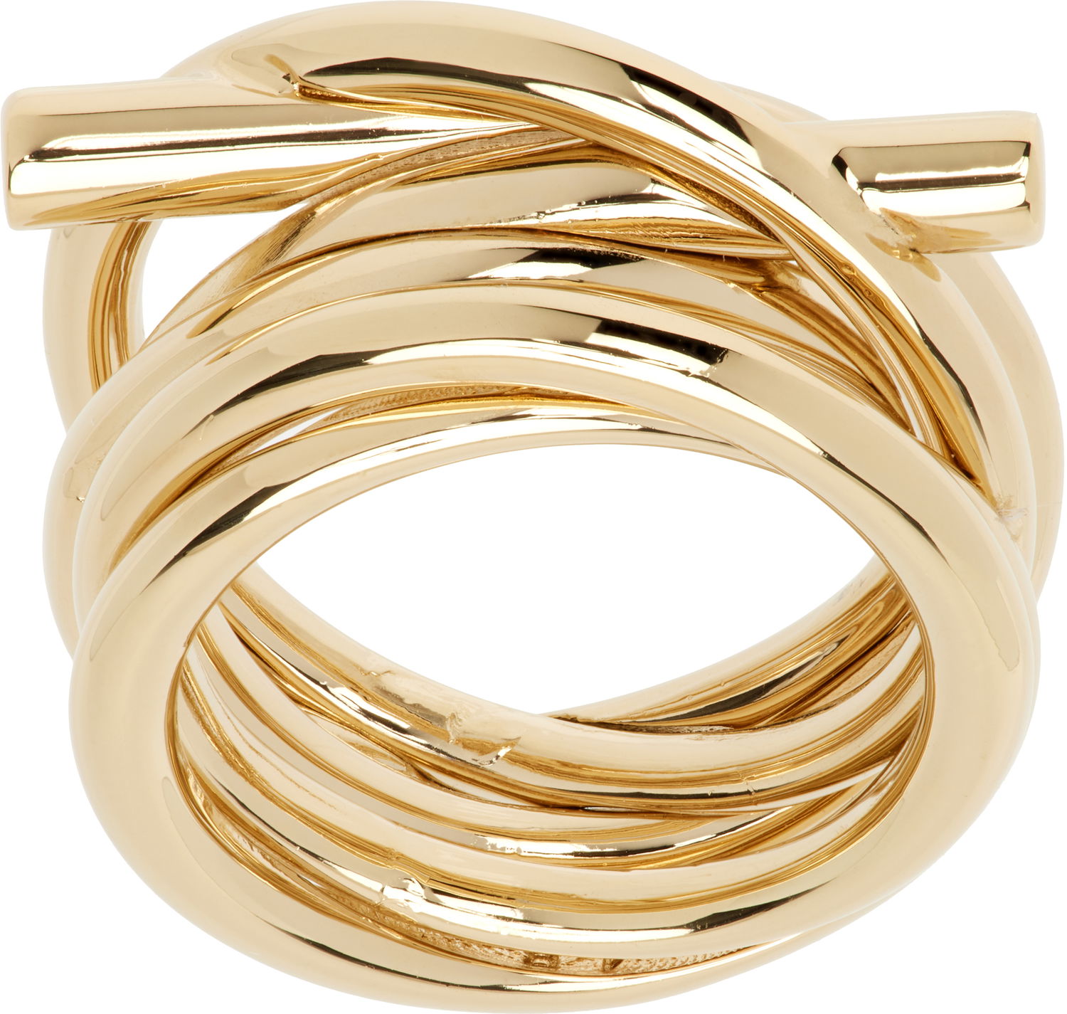 Prsteň FERRAGAMO Ferragamo Gancini Ring Metalická | 751635, 0