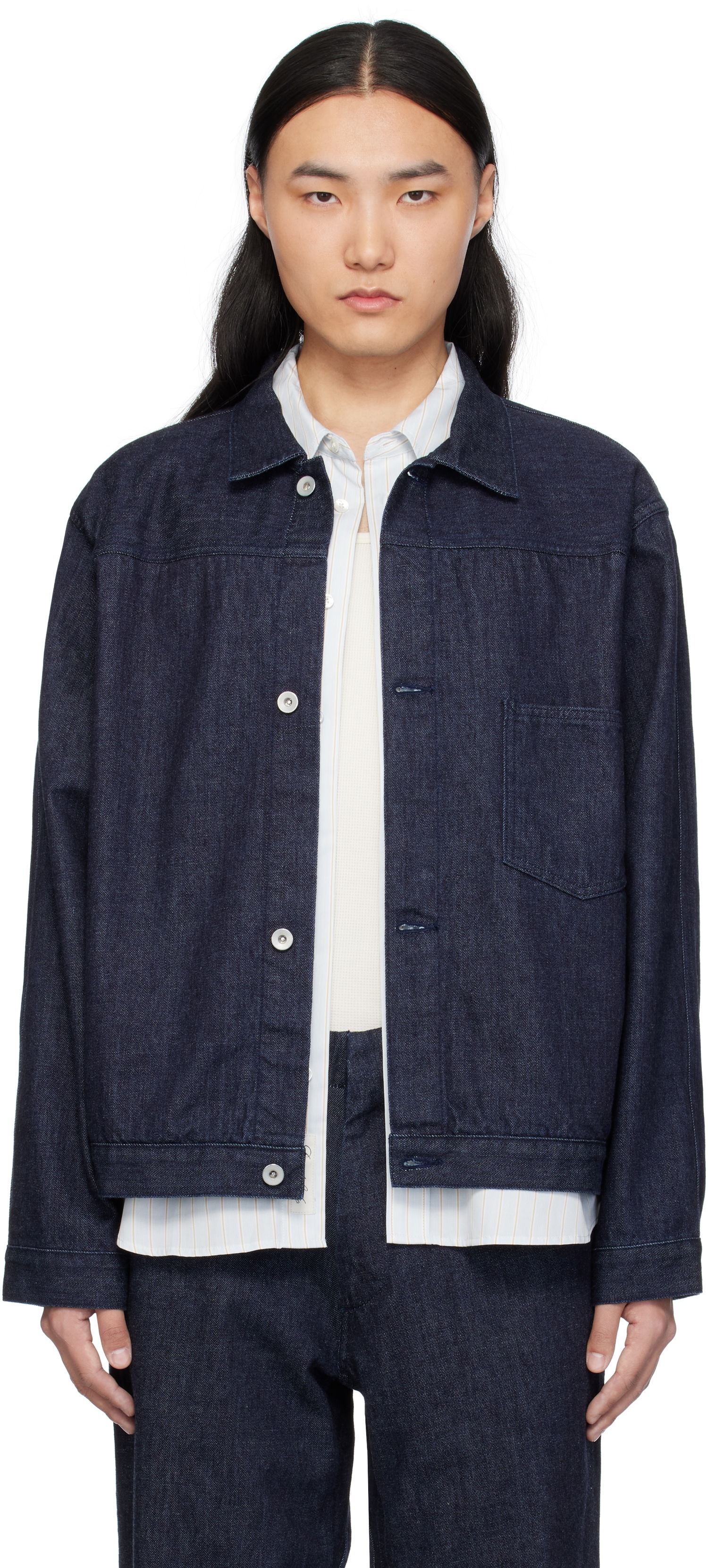 Bunda NANAMICA Nanamica Short Denim Jacket Modrá | S25SA081U, 0