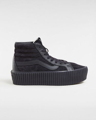 Tenisky a topánky Vans Premium Sk8-hi 38 Reissue Platform Shoes (lx Suede/leather Onyx) Women Black, Size 2.5 Čierna | VN000CNF158, 0