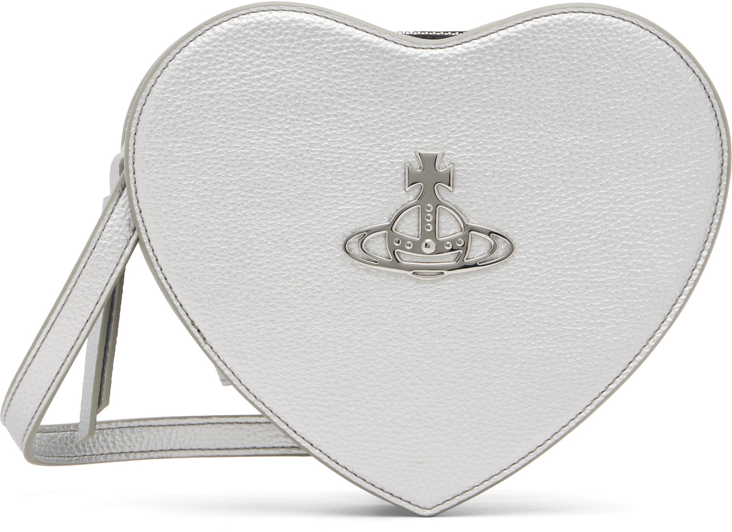 Taška cez rameno Vivienne Westwood Louise Heart Crossbody Bag Metalická | 4803001KW-S000D-, 0
