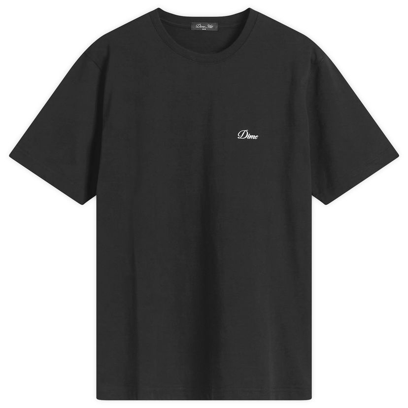 Tričko Dime Cursive Logo T-Shirt Čierna | DIMEHO2547BLK