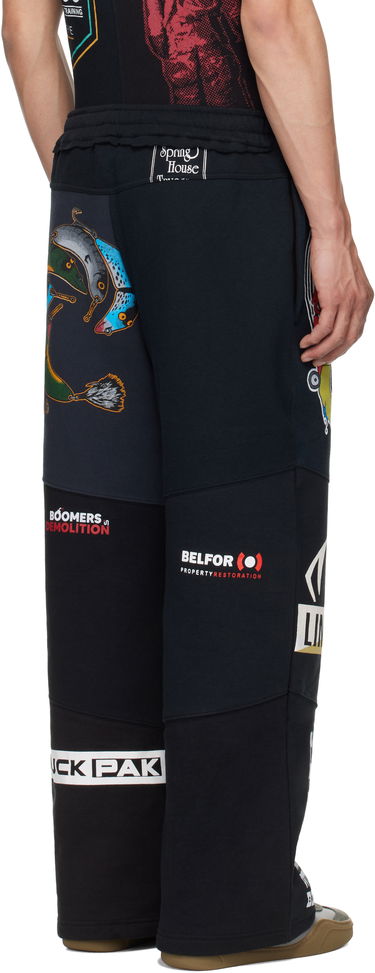 Tepláky Marine Serre Marine Serre Regenerated Graphic Patchwork Sweatpants Čierna | UPA051B UJER0007, 2