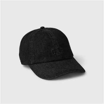 GAP Cap Logo Baseball Hat Black Denim Destroy 542693-12