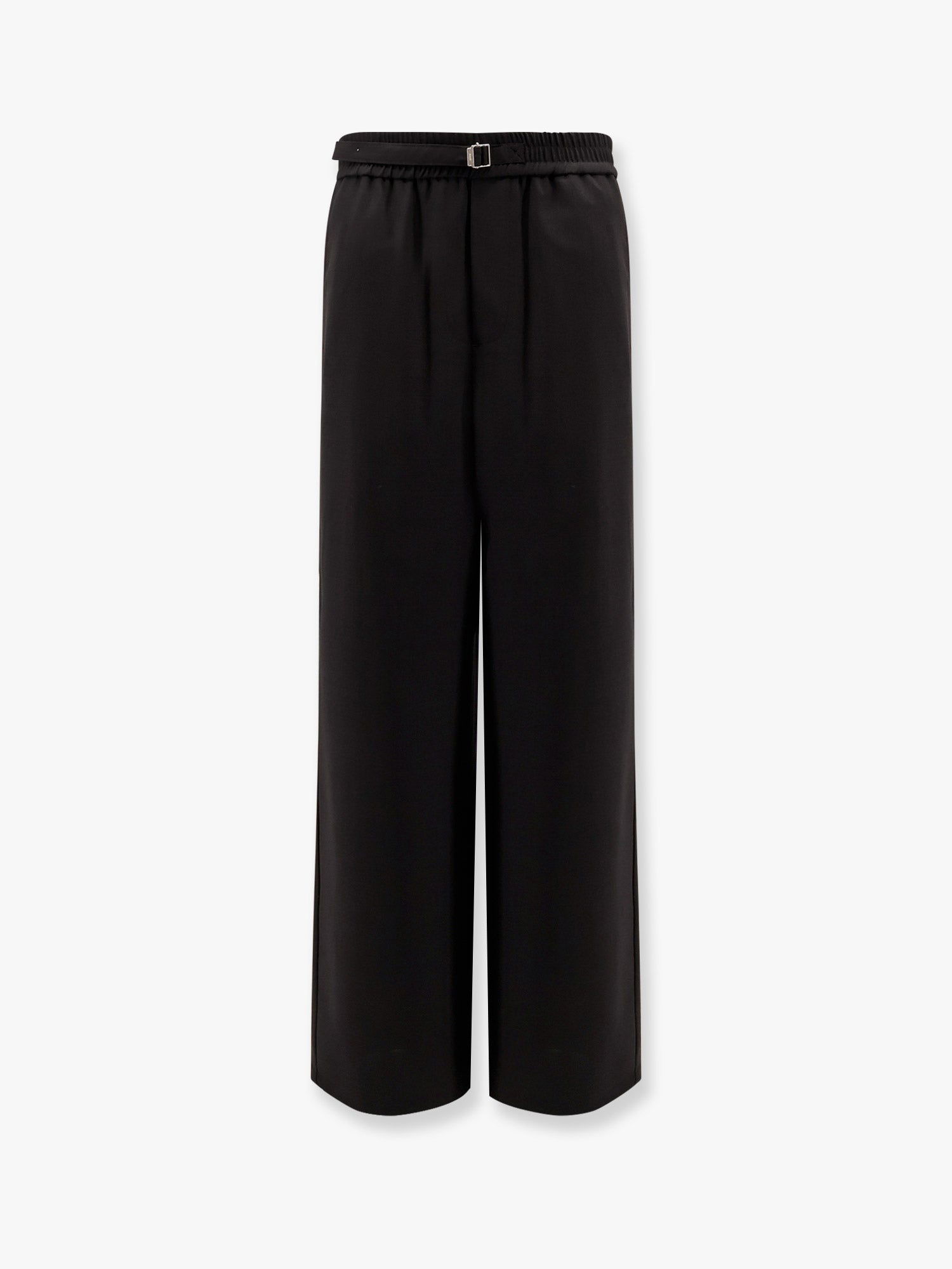 Nohavice AMI Wide-Leg Trousers with Belt by Ami Paris Čierna | HTR214WV0066001, 0