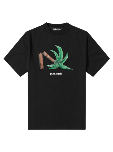 Tričko Palm Angels Broken Palm Tee Čierna | PMAA001S22JER0221055