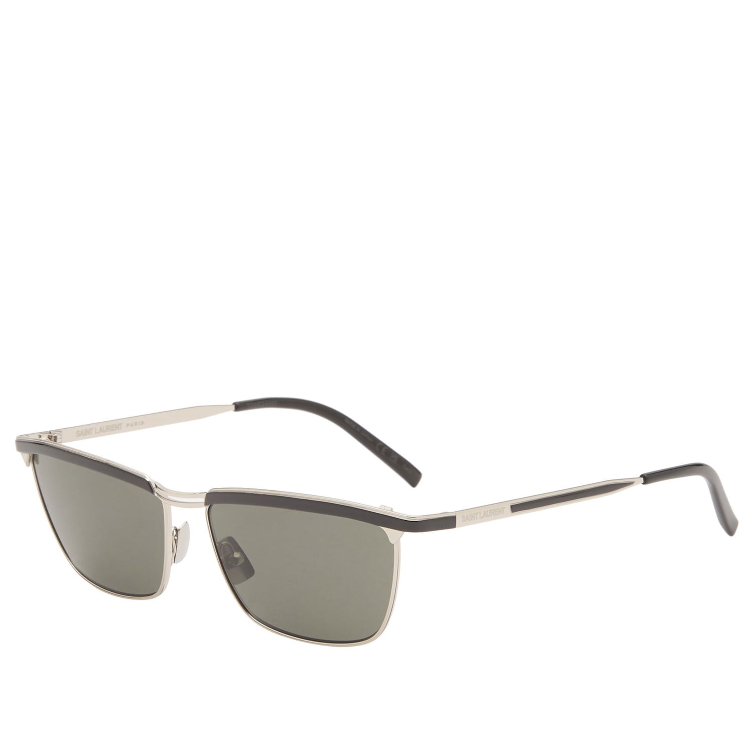 Slnečné okuliare Saint Laurent Joe Rectangular Metal Frame Sunglasses Metalická | SL-795-JOE-003, 0