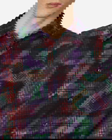 Košeľa Needles 7 Cuts Wide Uneven Dye Flannel Shirt Rôznofarebný | MR350 1003, 5