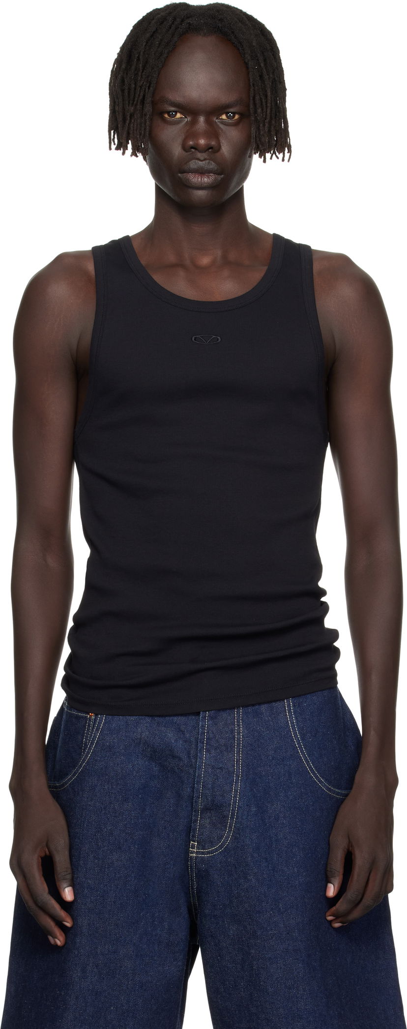 Tielko VETEMENTS Vetements Oval Logo Tank Top Čierna | MH76TT120B