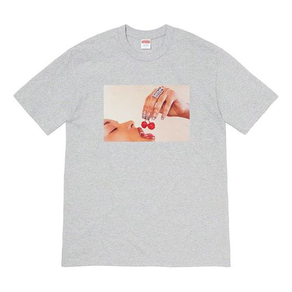 Tričko Supreme Cherries Graphic Short Sleeve T-Shirt Šedá | SUP-SS20-027