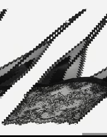 Podprsenka Dolce & Gabbana Lace Bralette Čierna | O7C46TONO23N0000, 0