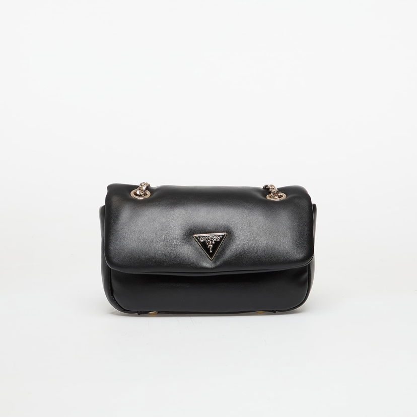 Taška cez rameno GUESS Sunetra Mini Convertible Crossbody Flap Bag Čierna | HWNG7534780-BLA