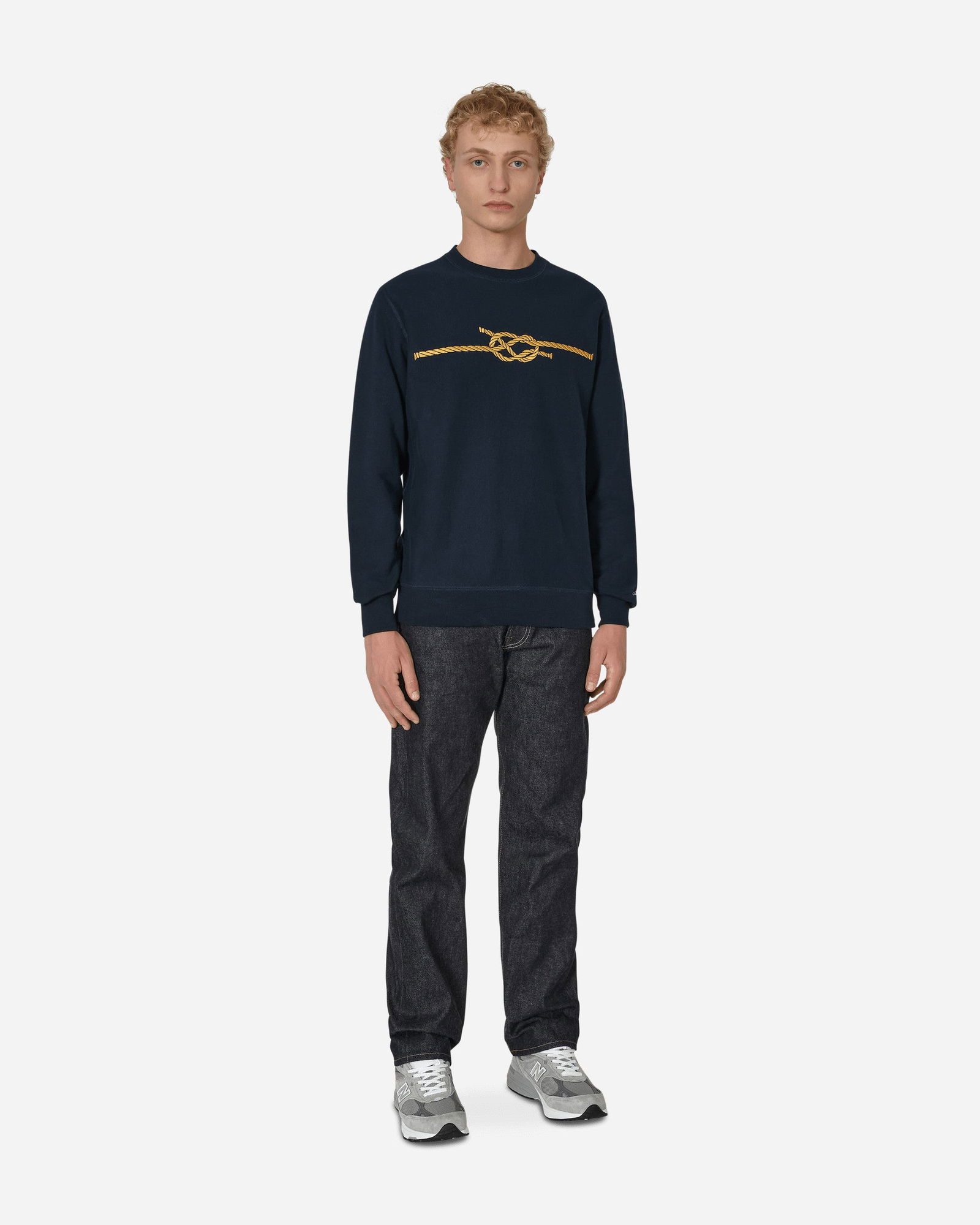 Knot Crewneck Sweatshirt Blue