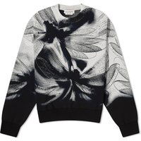 Sveter Alexander McQueen Jacquard Dragonfly Crewneck Šedá | 776011Q1A8A-1219, 1