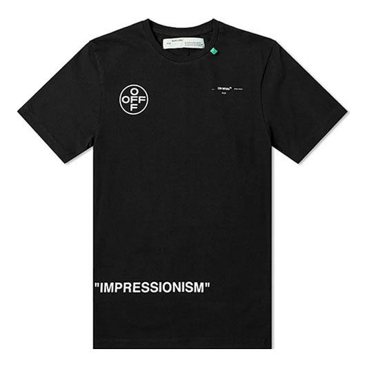 Tričko Off-White Off-White Impressionism Tee Čierna | OMAA038G20JER0071028