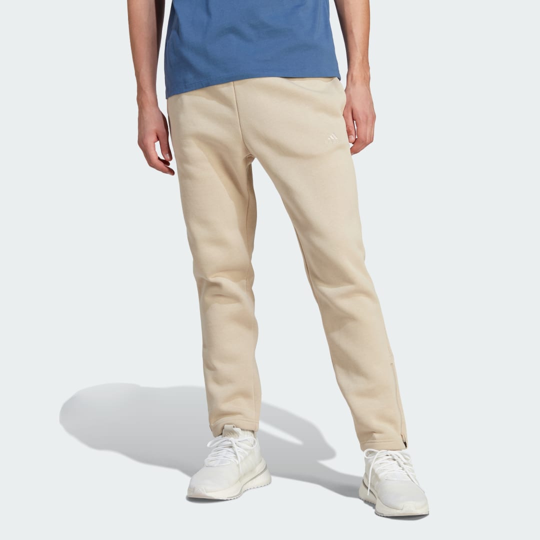 Nohavice adidas Originals All SZN Fleece Tapered Modrá | IJ6879, 1