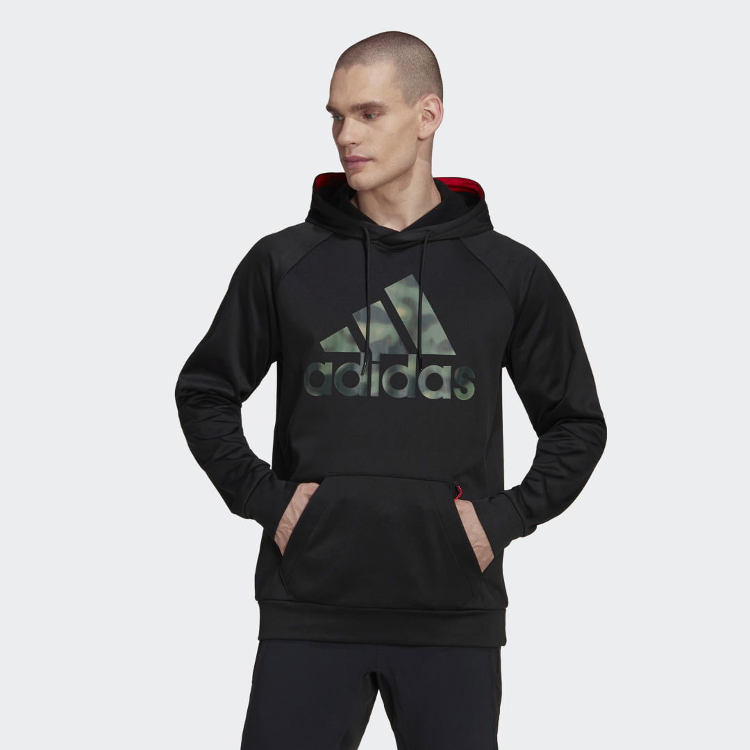 AEROREADY Game and Go Camo Logo Hoodie