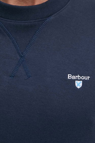 Mikina Barbour Navy Blue Crew Neck Sweatshirt Navy | MOL0643, 4