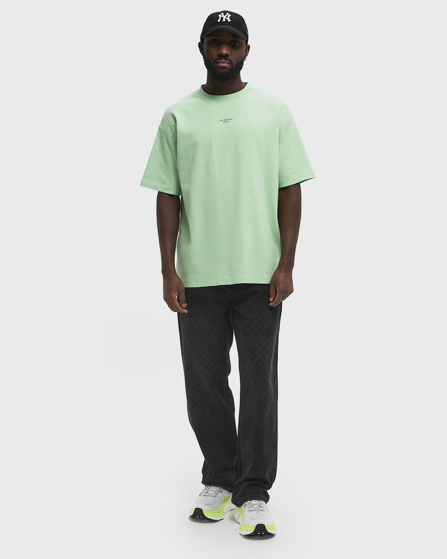 Tričko Drôle de Monsieur Drole de Monsieur Slogan Classique T-Shirt XXL Zelené | G-TS202-CO002-LGN, 1