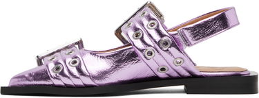 Doplnky GANNI GANNI Buckle Slingback Flats Fialová | S2874, 2
