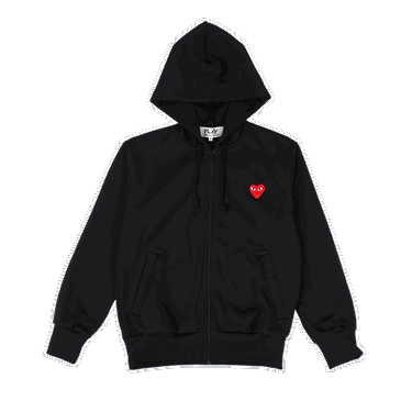 Mikina Comme des Garçons Play Heart Hoodie Čierna | AZ T172 051 1, 0