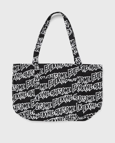 Tote bag Fucking Awesome Fucking Awesome AOP Stamp Logo Tote Bag Čierna | PN20325-BLACK-WHITE, 0