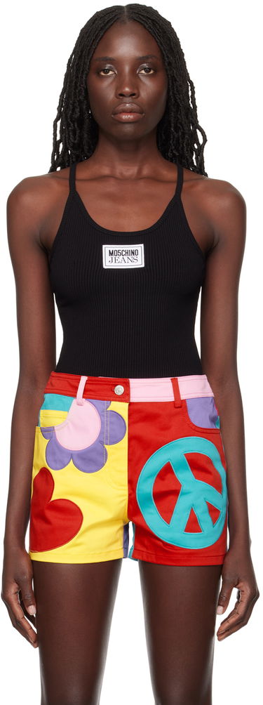 Tielko Moschino Jeans Patch Tank Top Čierna | 0809 3259, 0