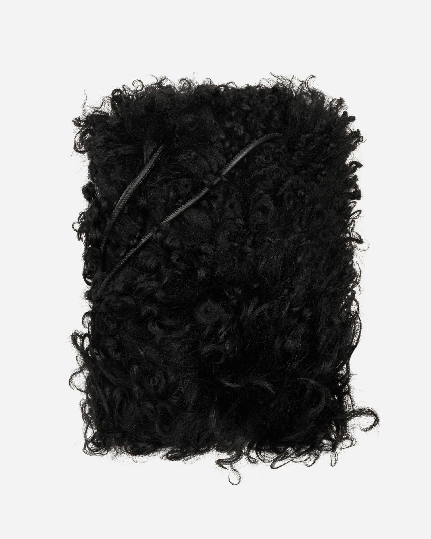 Doplnky Dries Van Noten Shearling Phone Pouch Black Čierna | 222-022101-300 900, 1