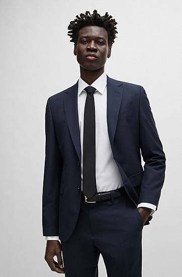 Opasok BOSS BOSS Nappa Leather Belt with Buckle Čierna | 50481068, 1