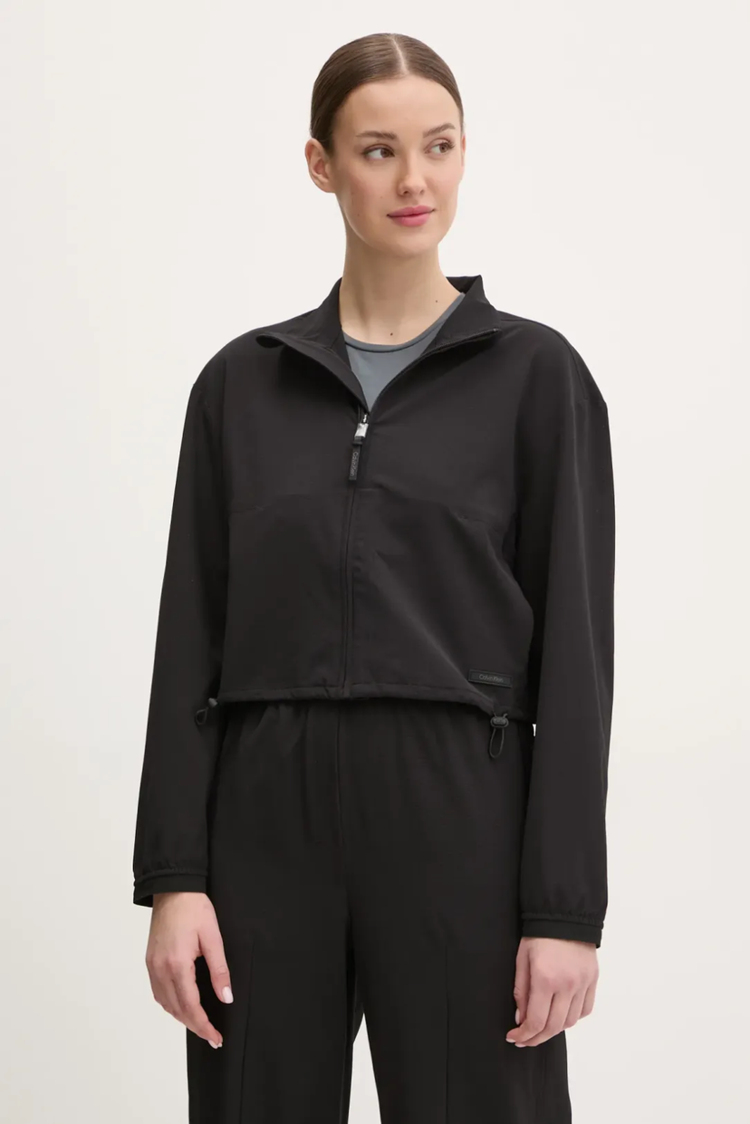 Vetrovka CALVIN KLEIN Calvin Klein - Performance Woven Cropped Jacket Čierna | LVGWS5O502-UB1