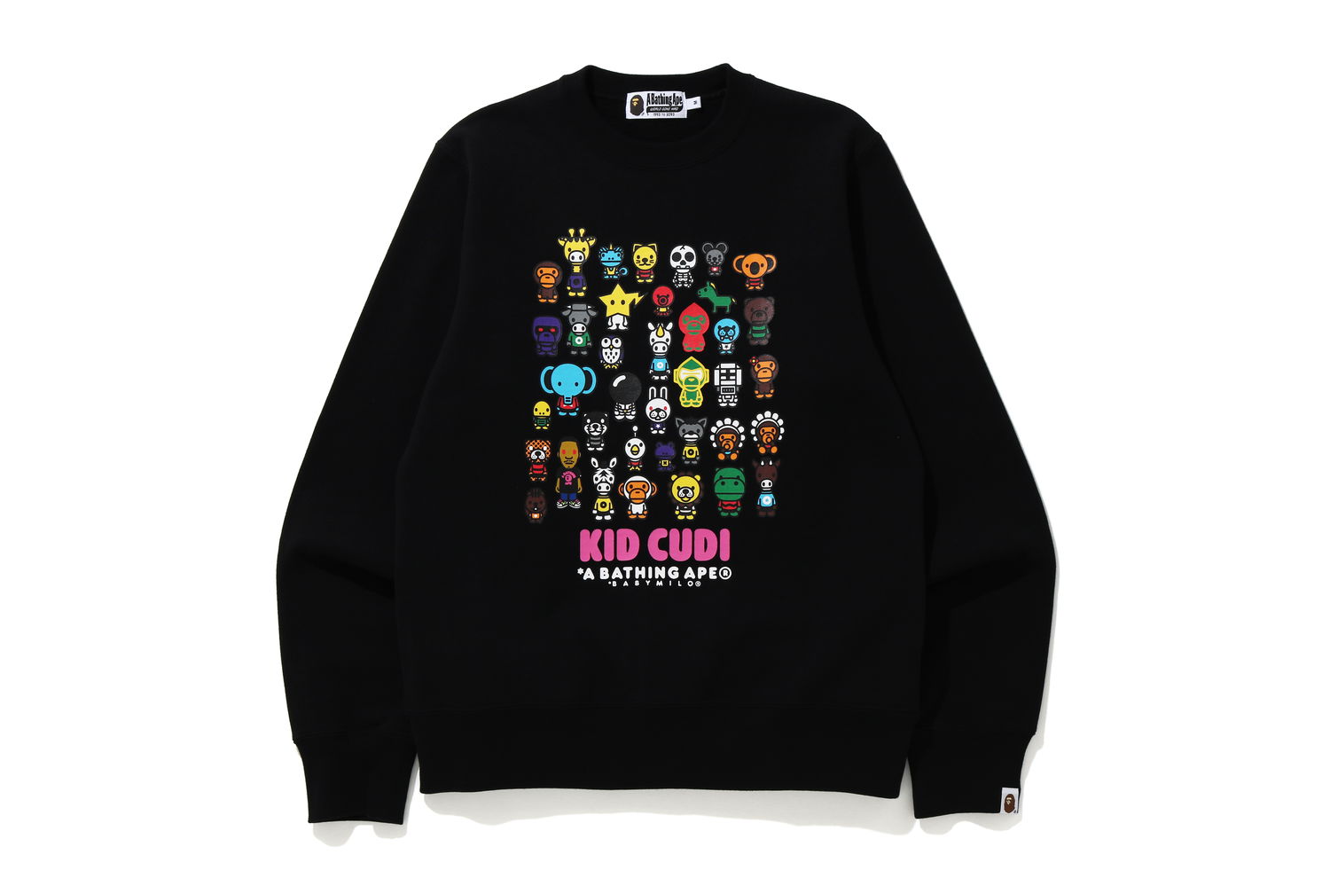 Sveter BAPE Kid Cudi x Baby Milo Crewneck Čierna | 002SWG731902XBLK, 0