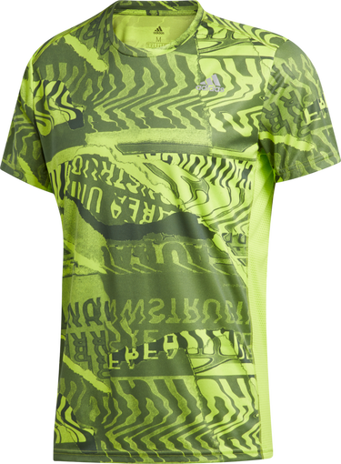 Tričko adidas Originals Graphic T-Shirt Own the Run Žltá | fl6981, 0