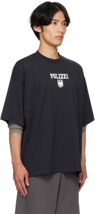 Tričko VETEMENTS Vetements Polizei Regular T-Shirt Čierna | UH76TR300B, 1