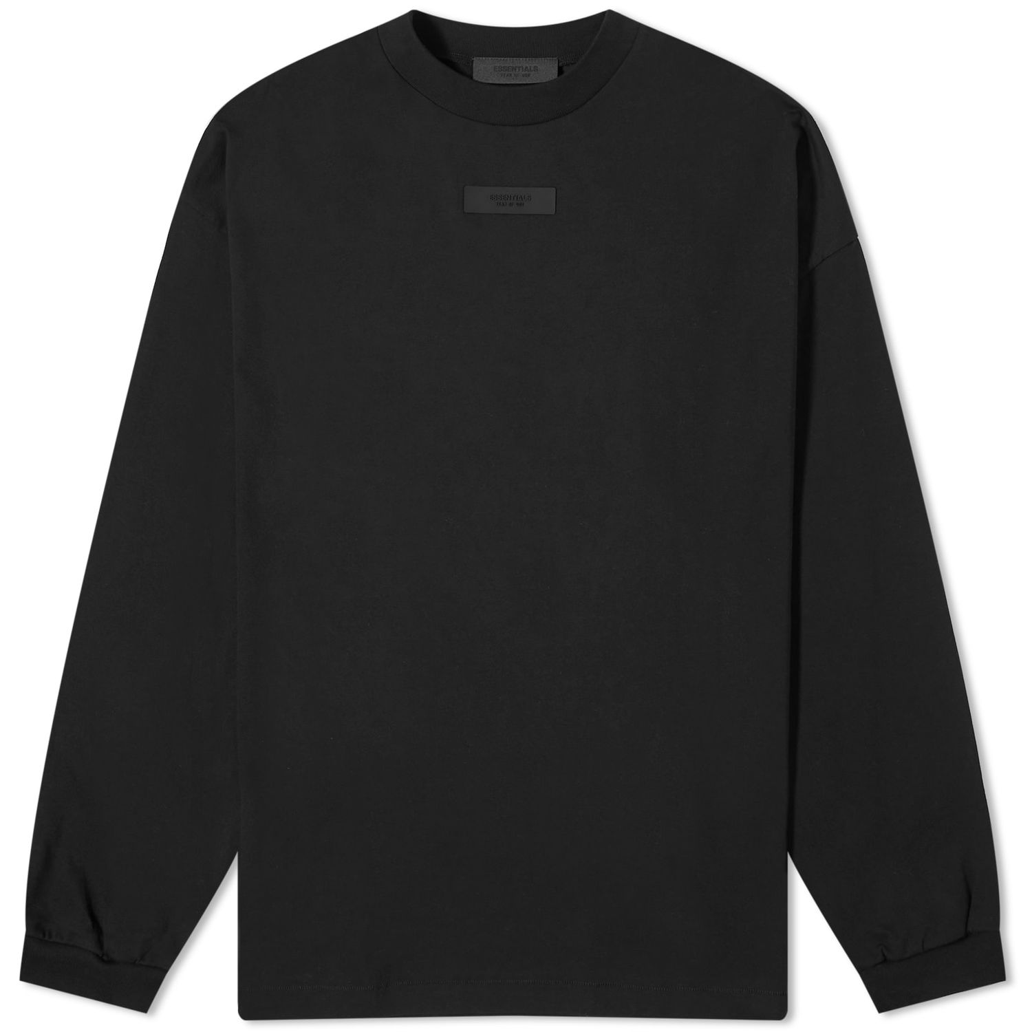 Tričko Fear of God ESSENTIALS Spring Tab Long Sleeve T-Shirt Čierna | 125SP244204F, 0